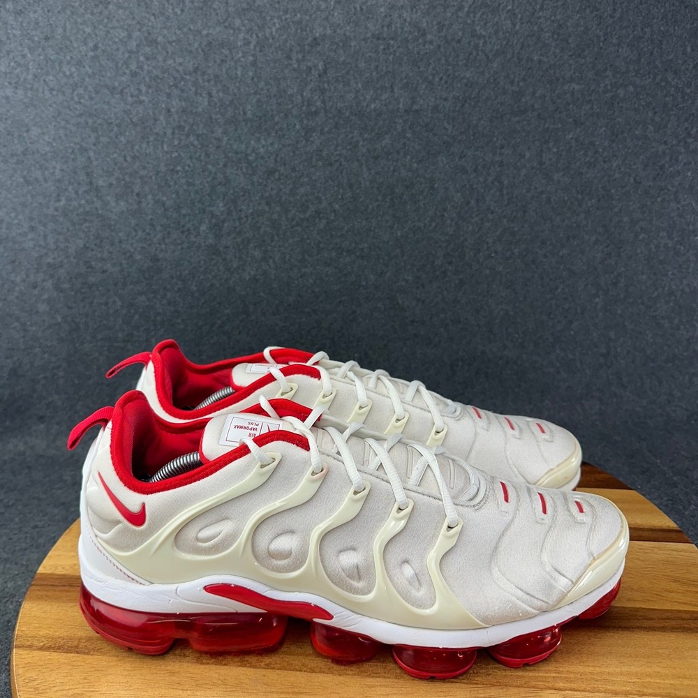 Nike Air VaporMax Plus Sail University Red Mens Shoes DH0279-100 Size 13